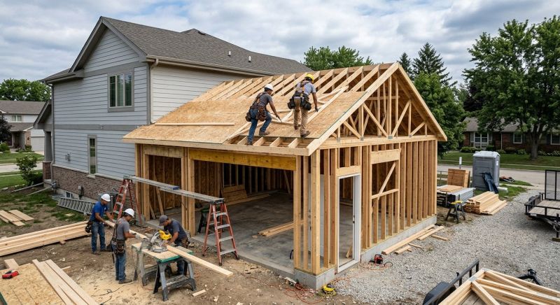 Attached Garage Construction in North Charleston, SC