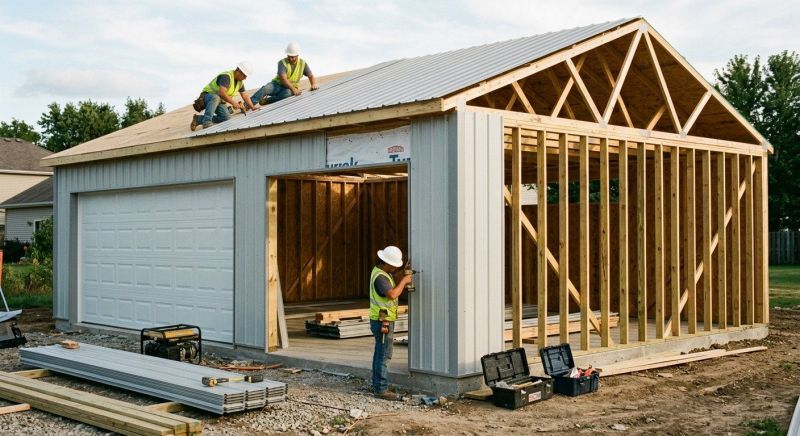 Detached Garage Construction in Pearland, TX