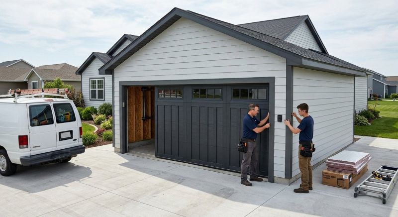 Four Car Garage Installation in Cypress, TX