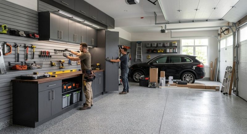 Four Car Garage Installation in Pearland, TX