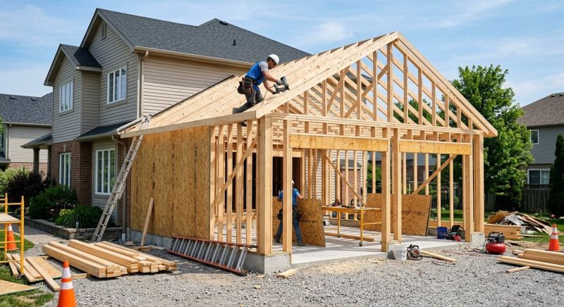 Two Story Garage Construction in Summerville, SC