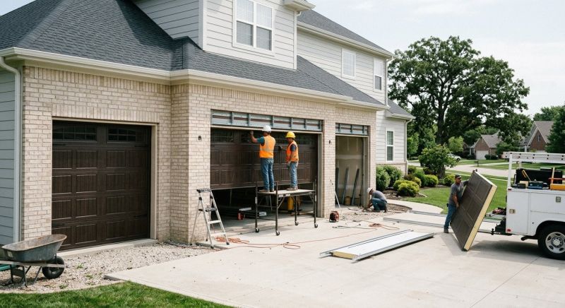 Four Car Garage Installation in Pearland, TX